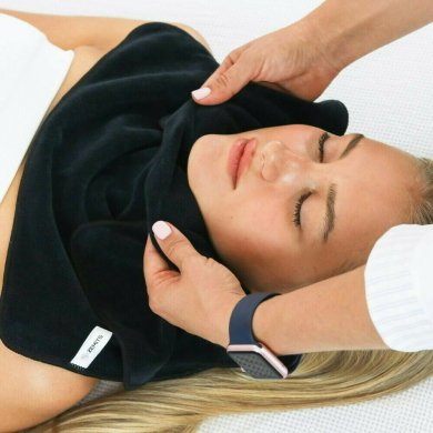 SkinPerfect Luxury Spa Facial Towel Black Color, set of 3 pcs