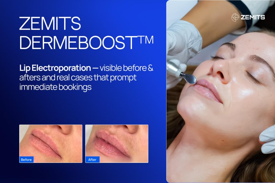 Zemits DermeBoost™: Lip electroporation — visible before & afters and real cases that prompt immediate bookings