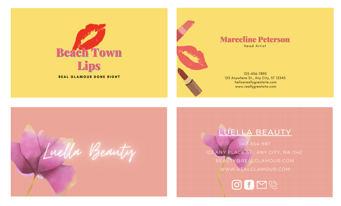 esthetician business card idea