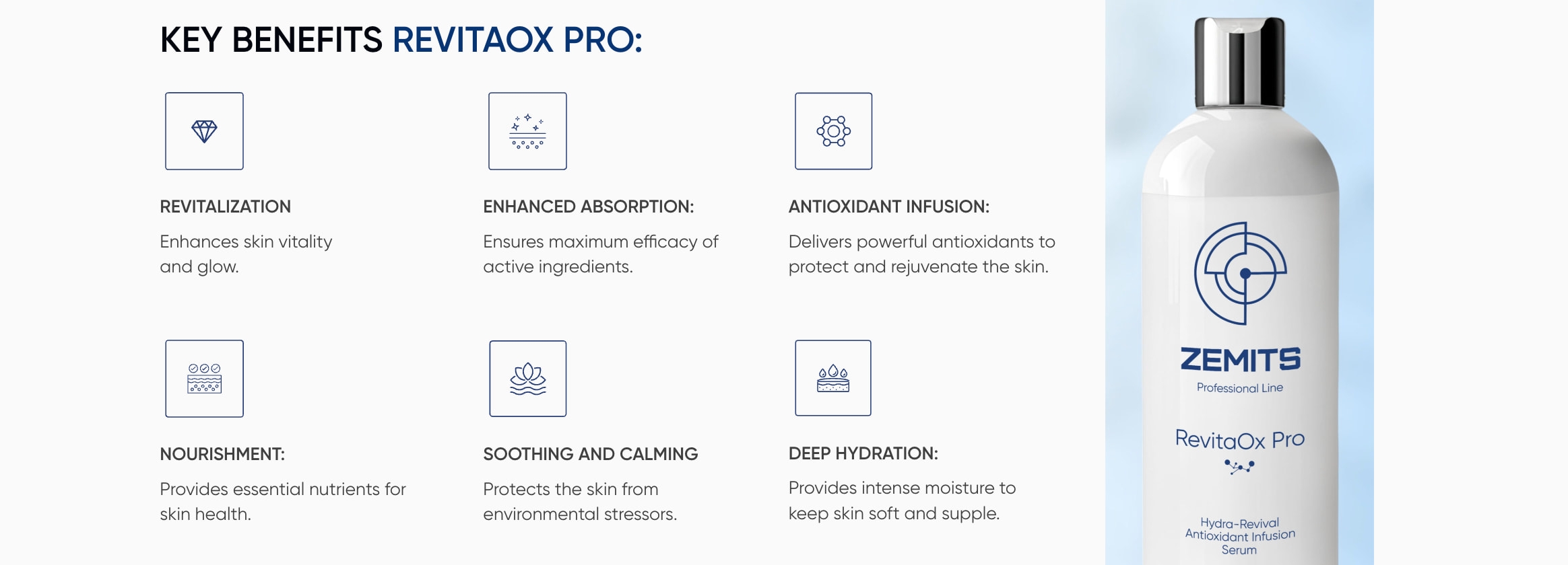 Zemits RevitaOx Pro Hydra-Revival Antioxidant Infusion Serum with