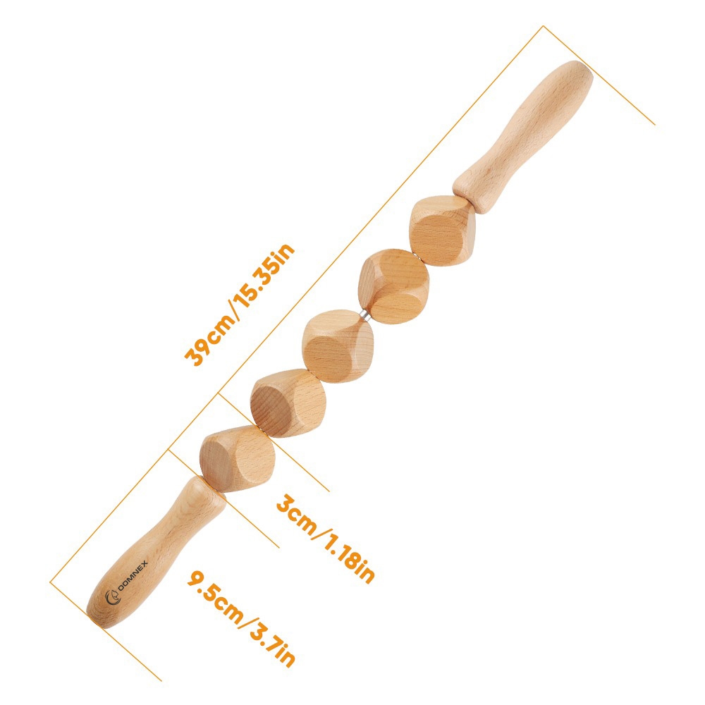 Anti Cellulite Massager with Handle – Cubed Wooden Roller