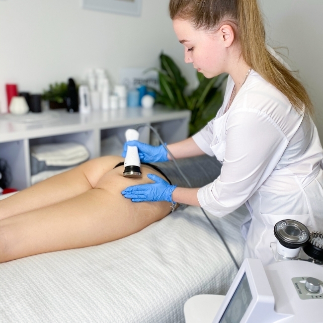 The results of ultrasound cavitation treatment: