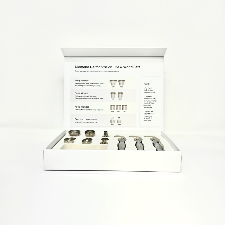 Diamond Microdermabrasion Set Tips and Wands 1