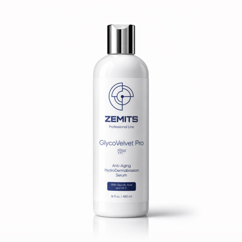 Zemits GlycoVelvet Pro Advanced Anti-Aging HydroDermabrasion Serum with Glycolic Acid and Vitamin C, 16 fl oz  1