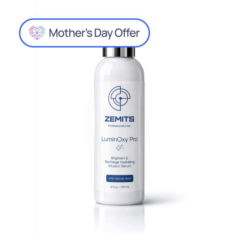 Zemits LuminOxy Pro Brighten & Recharge Hydrating Infusion Serum with Glycolic Acid, 4 fl oz 1