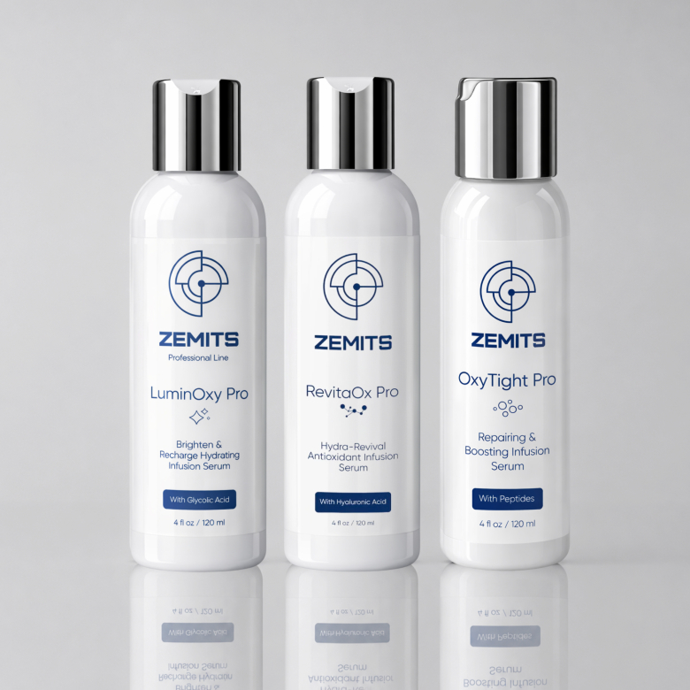 Zemits Glass Skin Serums Set INFUSION SET, 4 oz 1