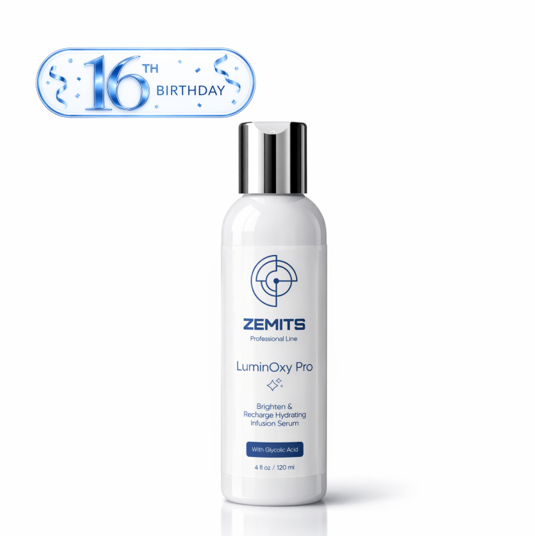 Zemits LuminOxy Pro Brighten & Recharge Hydrating Infusion Serum with Glycolic Acid, 4 fl oz 1