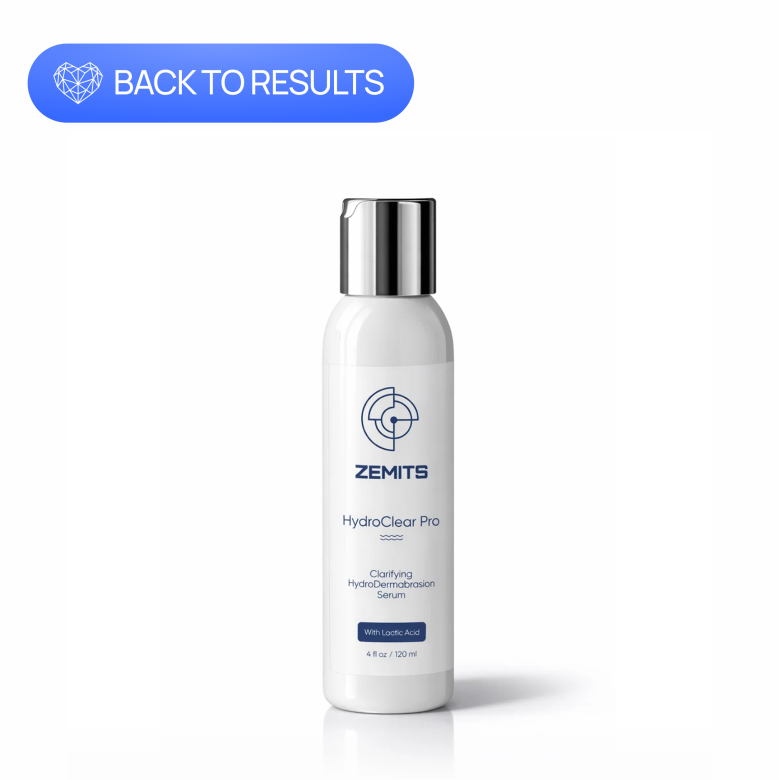 Zemits HydroClear Pro Clarifying HydroDermabrasion Serum with Lactic Acid, 4 fl oz 1