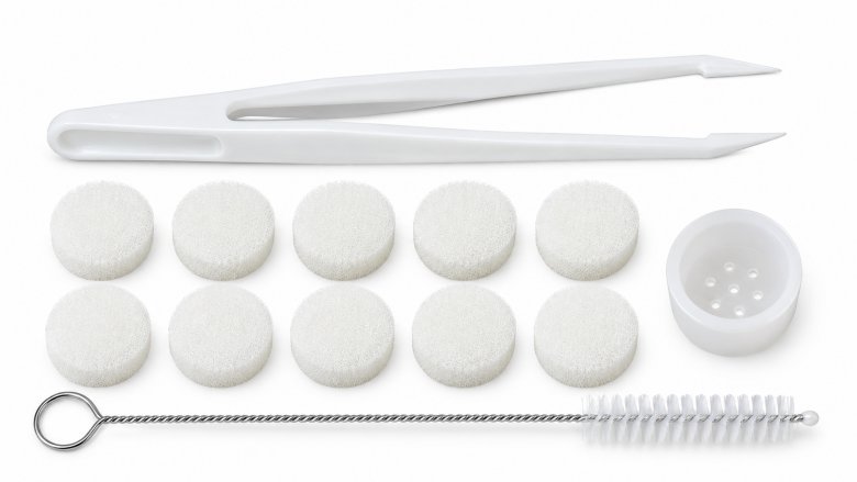 Tweezers and Foam Vacuum-Filter Set 1