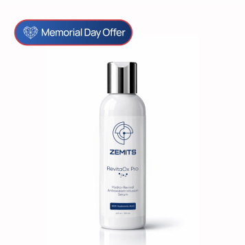 Zemits RevitaOx Pro Hydro-Revival Antioxidant Infusion Serum with Hyaluronic Acid, 4 fl oz