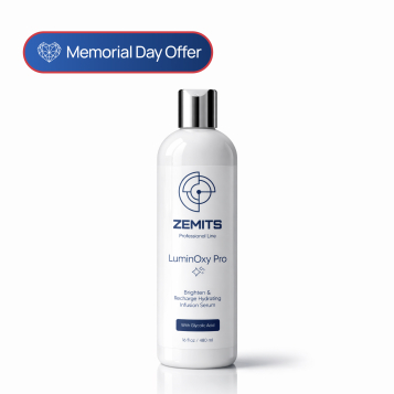 Zemits LuminOxy Pro Brighten &amp; Recharge Hydrating Infusion Serum with Glycolic Acid, 16 fl oz
