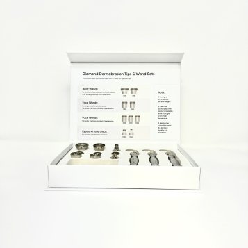 Diamond Microdermabrasion Set Tips and Wands