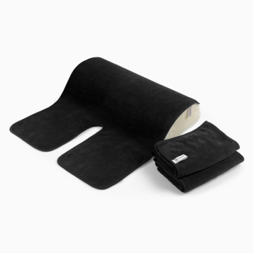 SkinPerfect Luxury Spa Facial Towel Black Color, set of 3 pcs