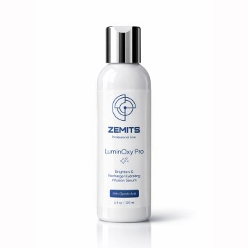 Zemits LuminOxy Pro Brighten &amp; Recharge Hydrating Infusion Serum with Glycolic Acid, 4 fl oz