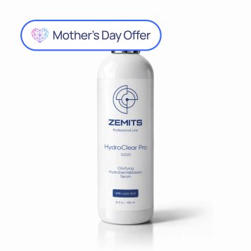 Zemits HydroClear Pro Clarifying HydroDermabrasion Serum with Lactic Acid, 16 fl oz