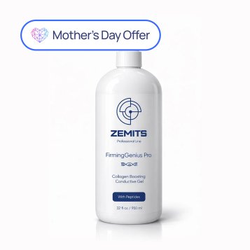Zemits FirmingGenius Pro Collagen Boosting Conductive Gel with Peptides, 32 fl oz