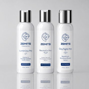 Zemits Glass Skin Serums Set INFUSION SET, 4 oz