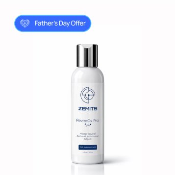 Zemits RevitaOx Pro Hydro-Revival Antioxidant Infusion Serum with Hyaluronic Acid, 4 fl oz