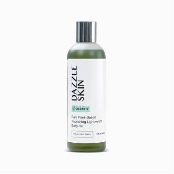 Zemits DazzleSkin Pure Plant-Based Nourishing Massage Oil, 8 fl oz