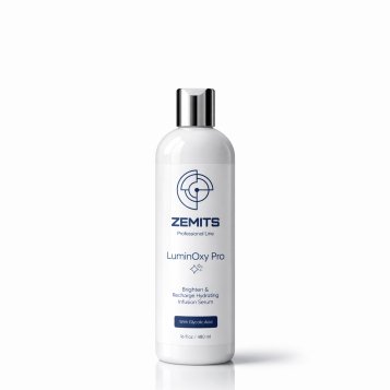 Zemits LuminOxy Pro Brighten &amp; Recharge Hydrating Infusion Serum with Glycolic Acid, 16 fl oz