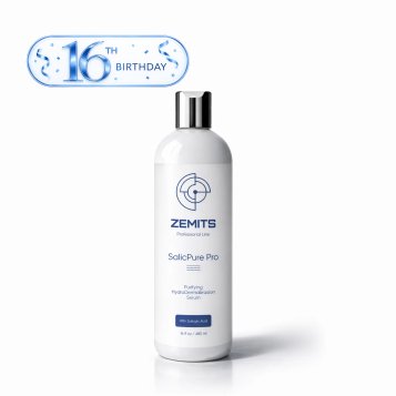 Zemits SalicPure Pro HydroDermabrasion Serum with Salicylic Acid, 16 fl oz