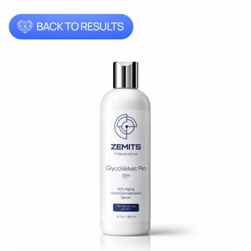 Zemits GlycoVelvet Pro Advanced Anti-Aging HydroDermabrasion Serum with Glycolic Acid and Vitamin C, 16 fl oz 