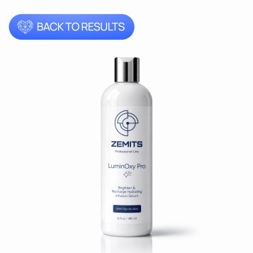 Zemits LuminOxy Pro Brighten &amp; Recharge Hydrating Infusion Serum with Glycolic Acid, 16 fl oz