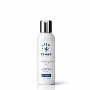 Zemits LuminOxy Pro Brighten &amp; Recharge Hydrating Infusion Serum with Glycolic Acid, 4 fl oz