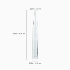 Glass vacuum extraction cup with hole, round 1 mini